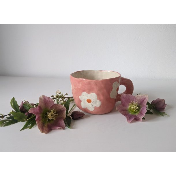 Clumpsy Mug Gammelrosa/Hvid